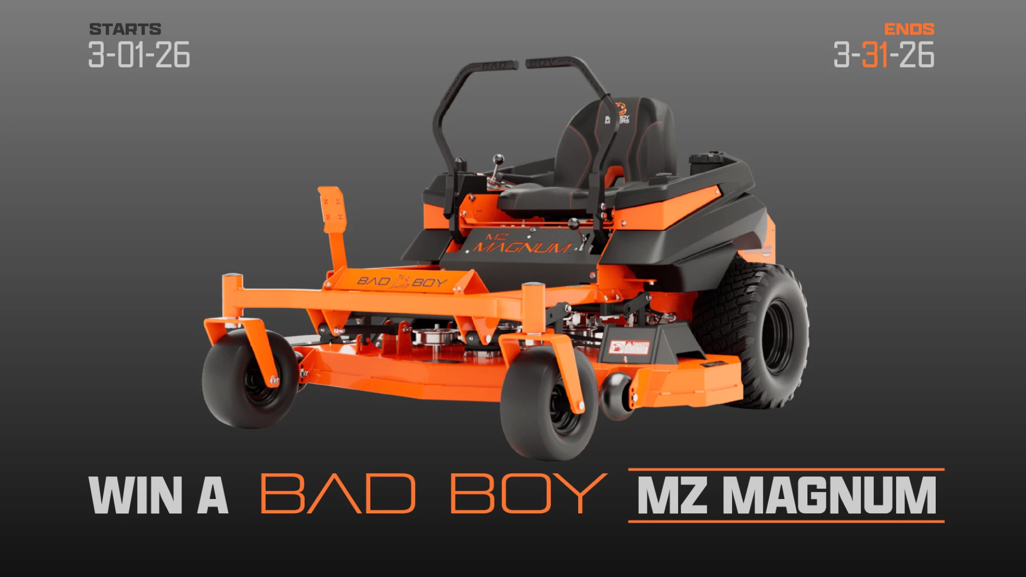 MOWER GIVEAWAY